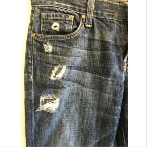 Fossil Skinny Jeans 29 Distressed Patched Denim - Picture 3 of 8